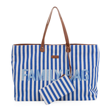 Childhome Cestovná taška Family Bag Canvas Electric Blue / Rozmery: 55 x 40 x 18 cm / Nosnosť: 3 kg