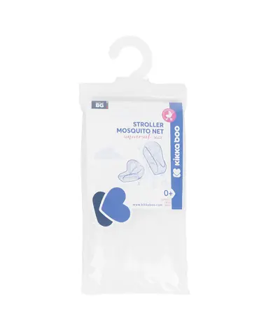KikkaBoo Moskytiéra na kočík univerzálny White / vhodné pre autosedačku skupiny 0-13 kg