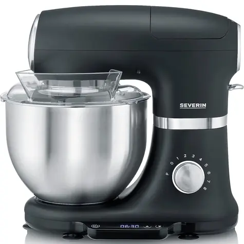 Severin KM 3898 čierna / Kuchynský robot / 1000W / 5.5l / 8 rýchlostí