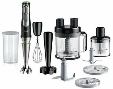 Braun MultiQuick 9 MQ 9187XLI strieborná / Tyčový mixér / 1200 W / 3 rýchlosti 