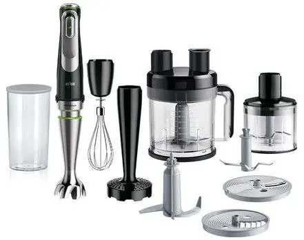 Braun MultiQuick 9 MQ 9187XLI strieborná / Tyčový mixér / 1200 W / 3 rýchlosti 