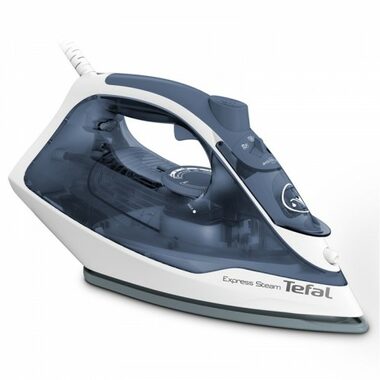 TEFAL FV2837E0 Express Steam modro-biela / Naparovacia žehlička / 2400 W / 270 ml / 35 g-min / Keramika