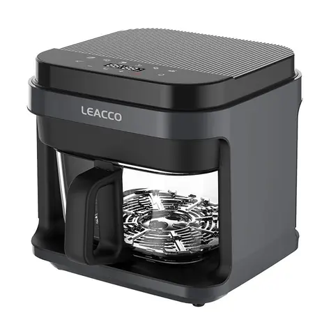 LEACCO AF018 čierna / Teplovzdušná fritéza / 1200 W / 5.5 L / 40 ° C - 200 ° C 