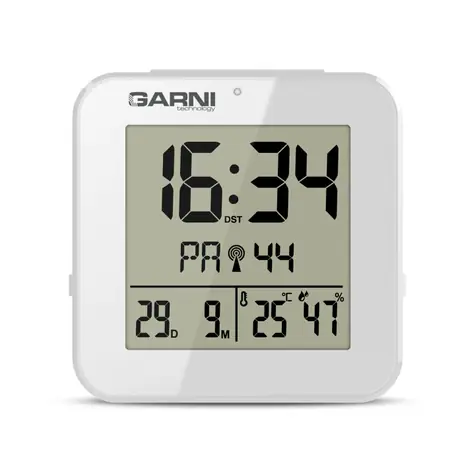 Garni 138W - digitálny budík s teplomerom a vlhkomerom
