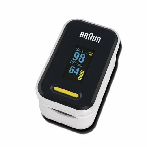 Braun 1 YK-81CEU / pulzný oxymeter / OLED displej / 2x AAA batérie 