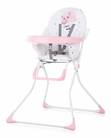 CHIPOLINO Jedálenská stolička Teddy Blush / od 6 mesiacov do 3 rokov