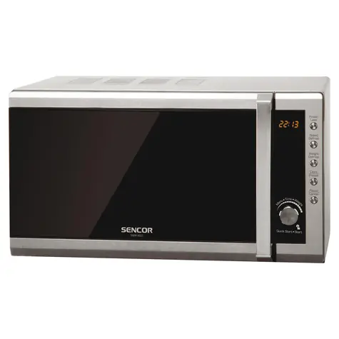 Sencor SMW 6001DS strieborná / Mikrovlnná rúra / 700W / 20L 