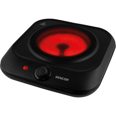 Sencor SCP 1763BK sklokeramický varič jednoplatničkový / 19cm / 1200W