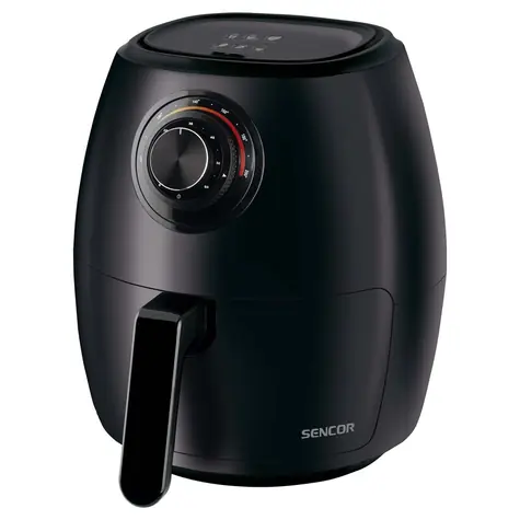 Sencor SFR 3130BK čierna / Teplovzdušná fritéza / 1300W / 3.5L / 90 - 200°C
