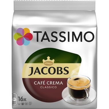 Jacobs Crema Tassimo 16x7 g / Kapsľová káva