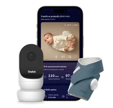 Owlet Dream Sock + Cam2 Bundle Bedtime Blue / Múdra ponožka + kamera