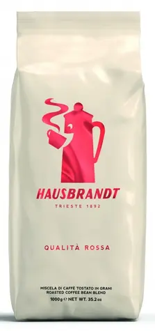 Hausbrandt Qualita Rossa 1 kg / Zrnková káva / 60% Arabika 40% Robusta