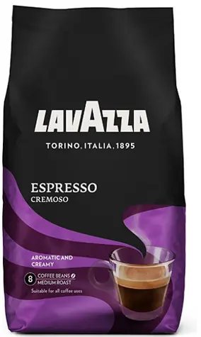 Lavazza Cremoso Espresso 1 kg / Zrnková káva / zmes Arabika Robusa 