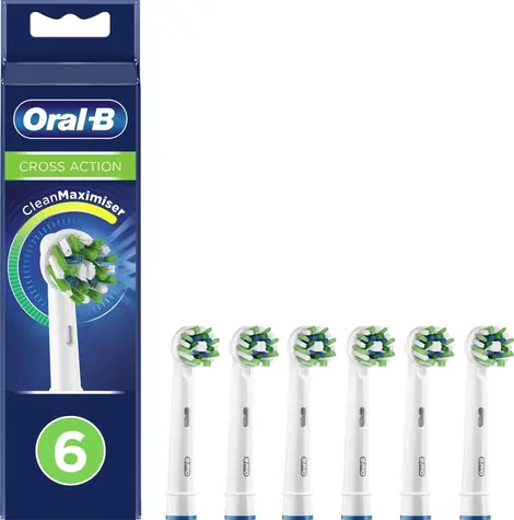 Oral-B CrossAction Clean Maximiser biela / náhradná hlavica / 6 ks