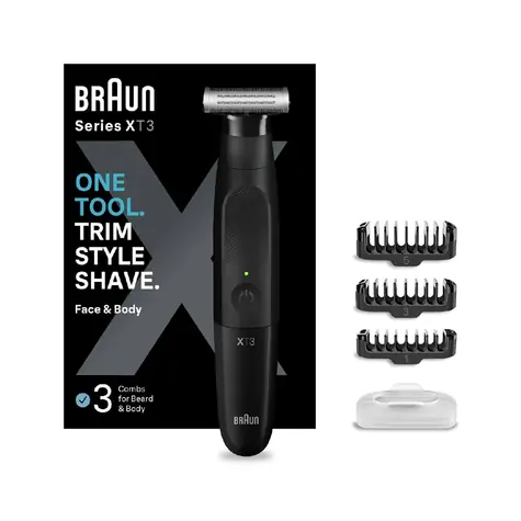 Braun Series XT 3100 / Zastrihávač / pre tvár / výdrž až 45 min / 1-5 mm