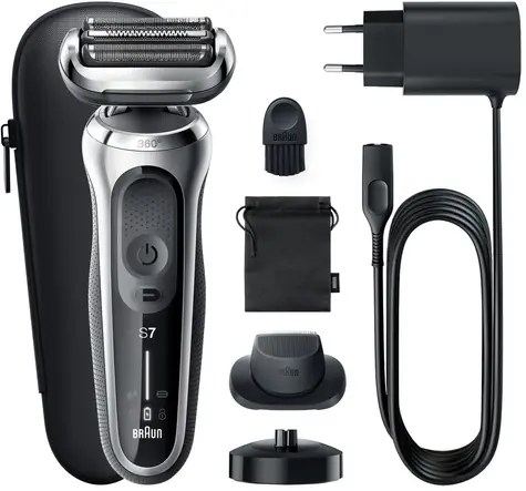 Braun 71-S4200cs čierna / Elektrický holiaci strojček / Wet&Dry / Li- ION batéria / vodeodolný 