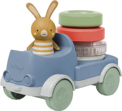 Taf Toys Nákladiak s pyramídou Bunny / od 6 mesiacov