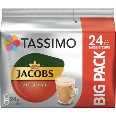 Jacobs CAFE au lait Tassimo 24 ks / Kapsolvá káva 