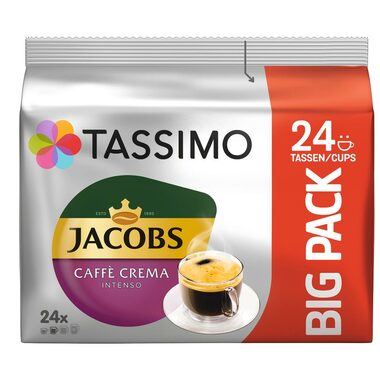 Jacobs CAFFE Crema INTENSO Tassimo 24 ks / Kapsľová káva 