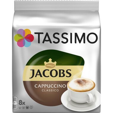 Jacobs Cappuccino Classico Tassimo 8 ks / Kapsľová káva 