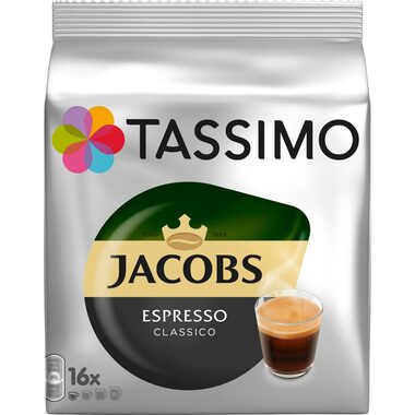 Jacobs Espresso Classico Tassimo 16 ks / Kapsľová káva 