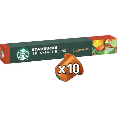 Starbucks Breakfast Blend Nespresso 10 ks / Kapsľová káva 
