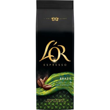 L&#39;OR Espresso Brazil 500 g / Zrnková káva / 100% Arabica 