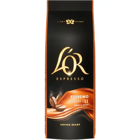 L'OR Espresso Estremo 500 g / Zrnková káva / zmes Arabica a Robusta 