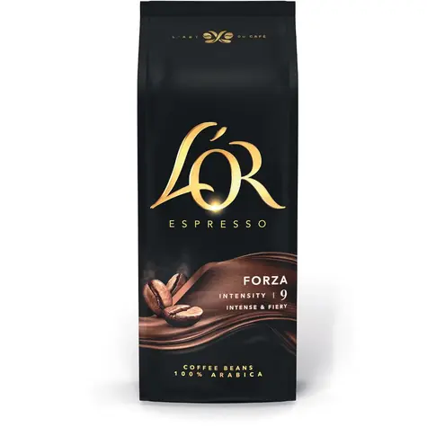 L'OR Espresso Forza 1000 g / Zrnková káva / 100% Arabica / dopredaj