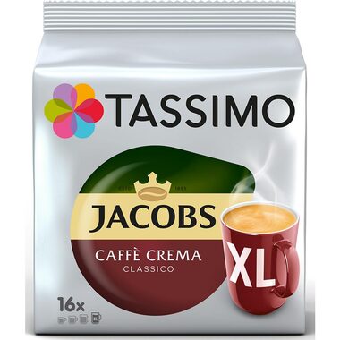 Jacobs Caffé Crema Classico Tassimo XL 16 ks / Kapsľová káva 