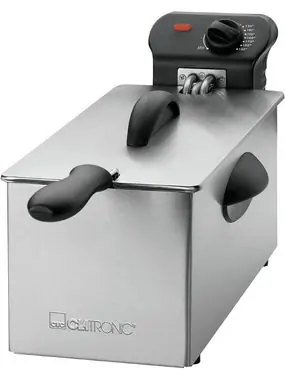 Rozbalené - Clatronic FR 3586 strieborná / Fritovací hrniec / 2000 W / 3L / rozbalené