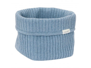 Little Dutch Košík pletený malý Pure Denim Blue