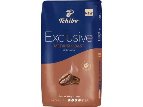Tchibo Exclusive Medium Roast 1 kg / Zrnková káva / 100% Arabica 