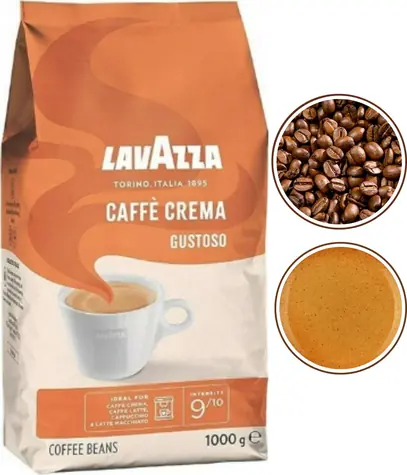 Lavazza Caffe Crema Gustoso 1 kg / Zrnková káva / 40% Arabica 60% Robusta