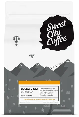 Sweet City Coffee Buena Vista Brazília 250 g / Zrnková káva 