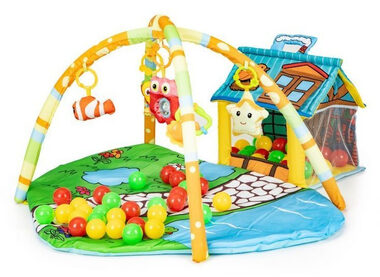 ECOTOYS Interaktívna vzdelávacia podložka s domčekom / od narodenia