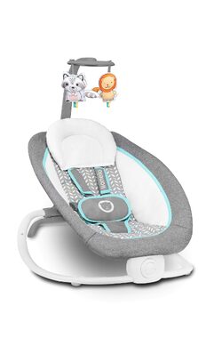 Lionelo Dojčenské lehátko Pascal Grey Scandi