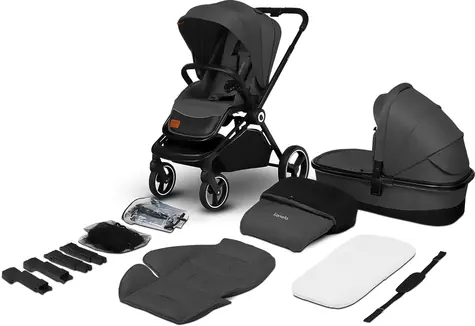 Lionelo Kočík kombinovaný Mika 2v1 Grey Graphite