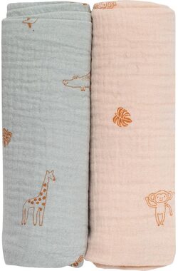 BUBABA BIO mušelínové plienky 2ks zelená+béžová