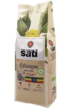 Les Cafés Sati Etiopia Moka Sidamo 500 g / Zrnková káva / 100% Arabica