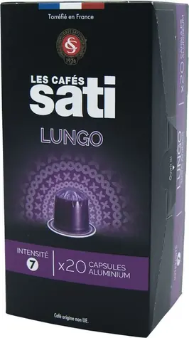 Les Cafés Sati Lungo Nespresso 20 ks / Kapsľová káva  