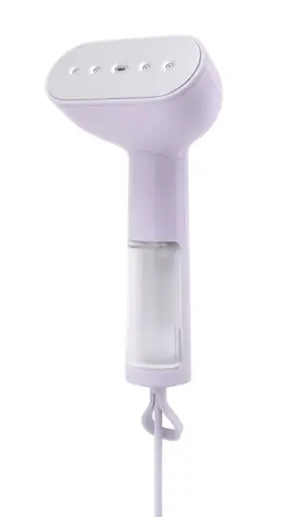 STEAMERY Cirrus X fialová / Ručný naparovač odevov / 1400W / 85 ml / 20 g-min 