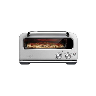 Sage The SMART Oven SPZ820BSS strieborná / mini rúra na pizzu / 2100W / 8 l / až 400 ° C / 3 režimy / časovač 