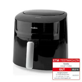 Nedis KAAF170BK čierna / Teplovzdušná fritéza / 1800 W / 7.2 l / Časovač: 240 min / 8 programov