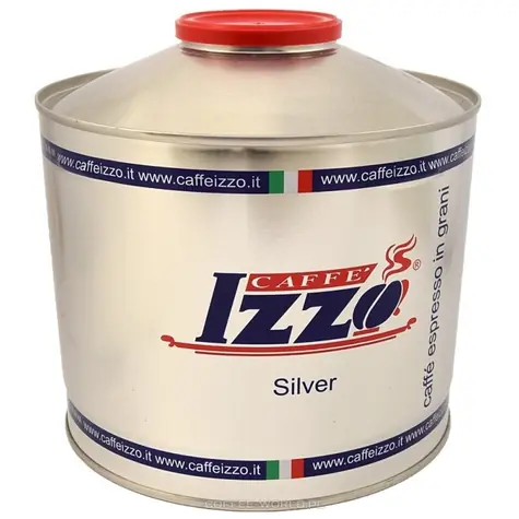 Izzo Caffé Silver 1 kg / Zrnková káva / 90% Arabica &amp; 10% Robusta / Plechovka