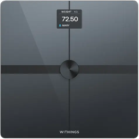 Withings Body SMART čierna / Múdra osobná váha / nosnosť 200kg / Bluetooth / WiFi