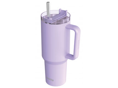 Quokka Nerezový termohrnček so slamkou Stream Purple 1200 ml