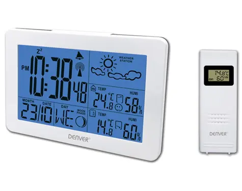 Denver WS-530 biela / meteostanica / meranie vlhkosti a teploty
