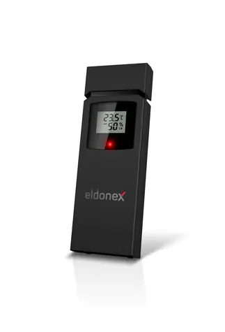 Eldonex WeatherCheck senzor čierna / vonkajší bezdrôtový senzor / meranie teploty a vlhkosti 