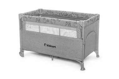 Kidnort Livsmiljö Cestovná postieľka svetlo šedá